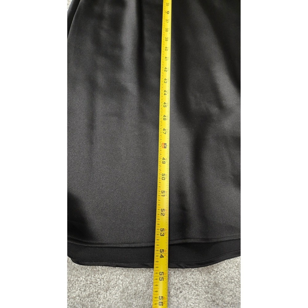 Zara Satin High Neck Ruched Maxi Dress Sleeveless‎ Formal Evening Black Size S - Picture 7 of 11